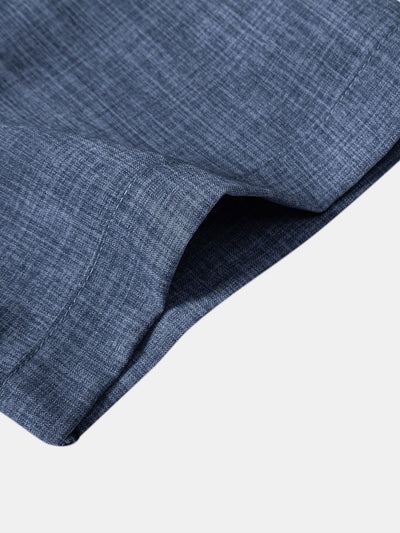 Textured Button Up Shirt With Two Pockets