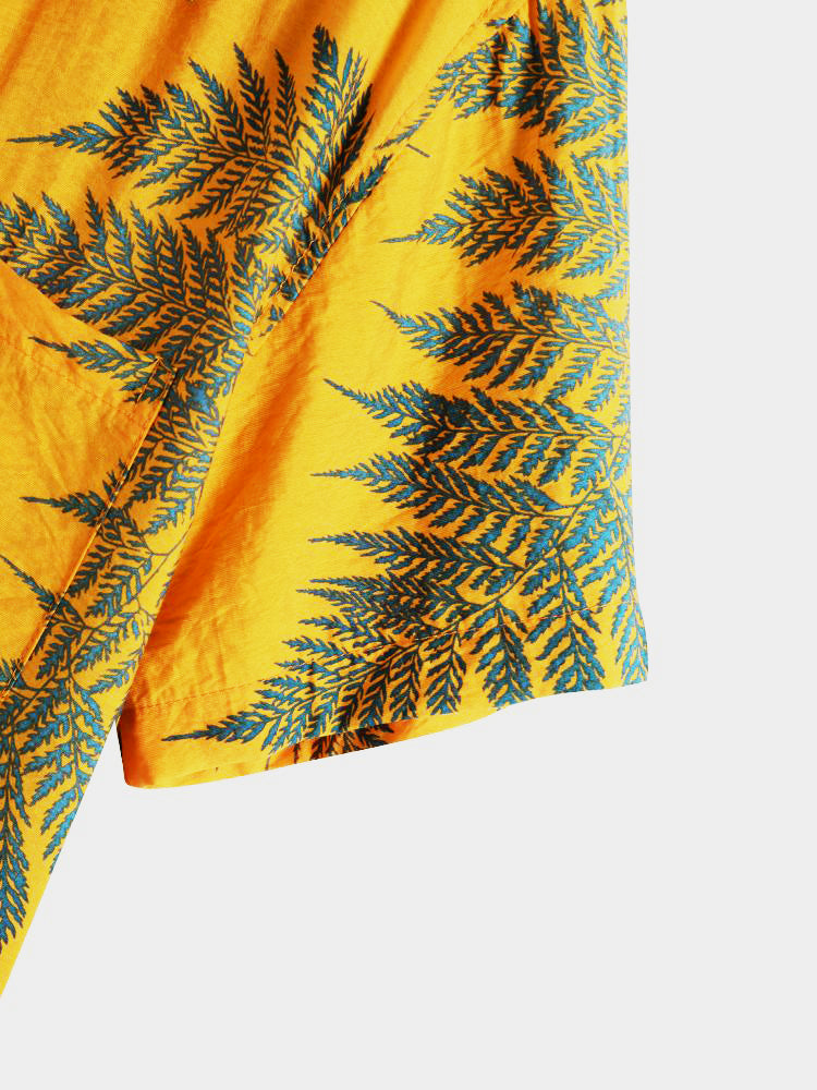 Tropical Plants Print Shirts