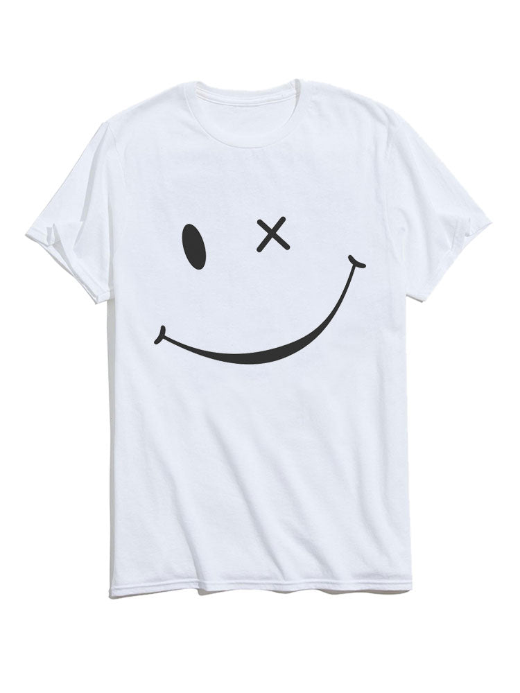 Smile Face Short Sleeve T-Shirts