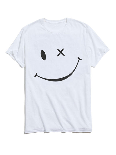 Smile Face Short Sleeve T-Shirts