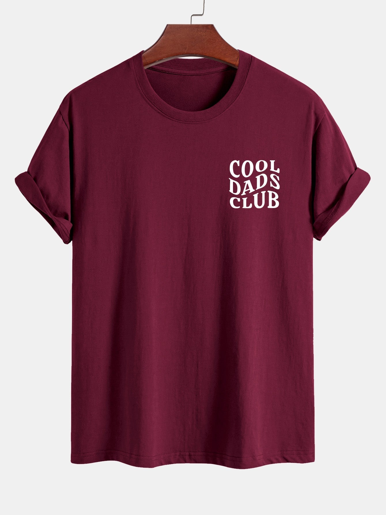 Regular Fit Cool Dads Club Print Cotton T-Shirt