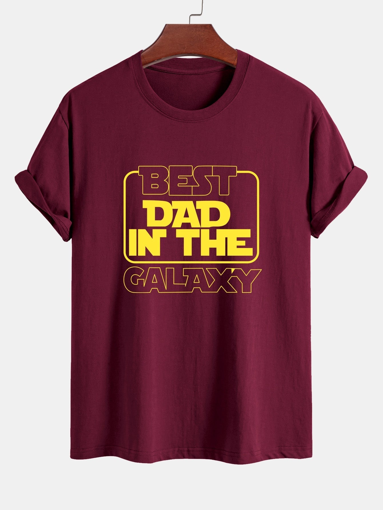 Regular Fit Slogan Print Cotton T-Shirt