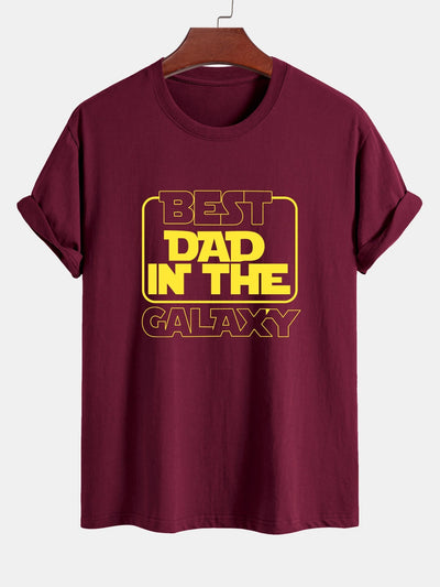 Regular Fit Slogan Print Cotton T-Shirt