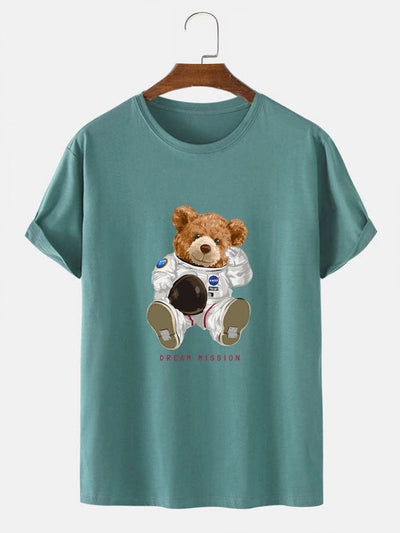 NASA Space Bear Print T-Shirt