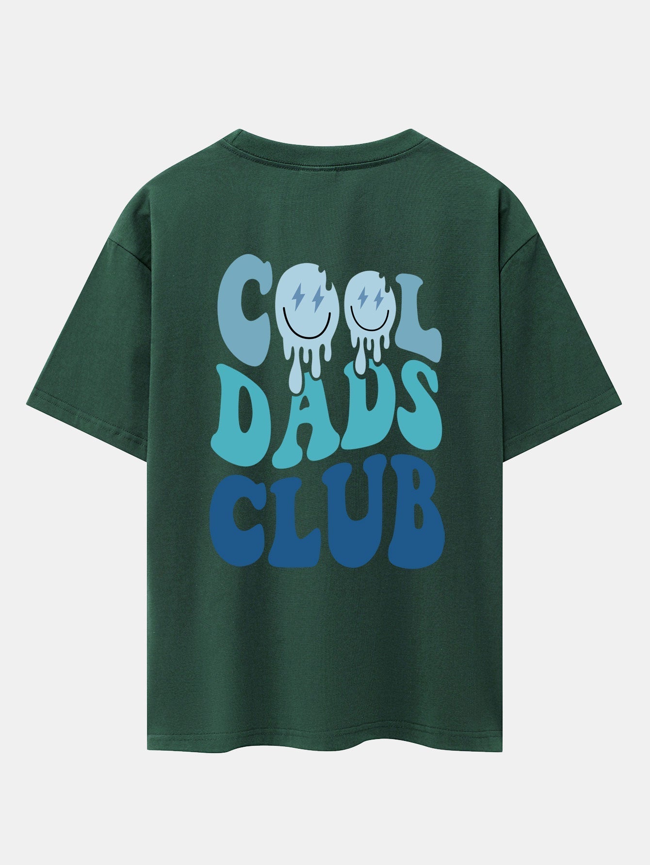 Cool Dads Club Back Print Drop Shoulder Oversize T-Shirt