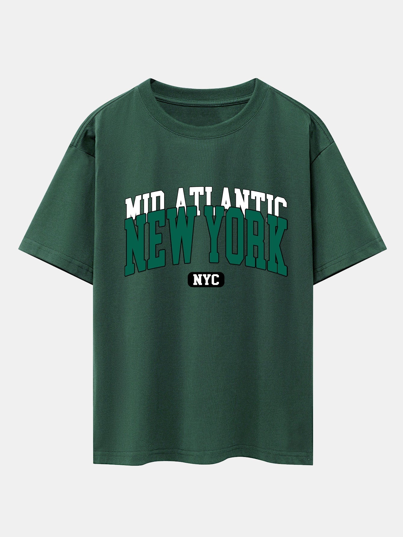 New York Print Drop Shoulder Oversize T-Shirt