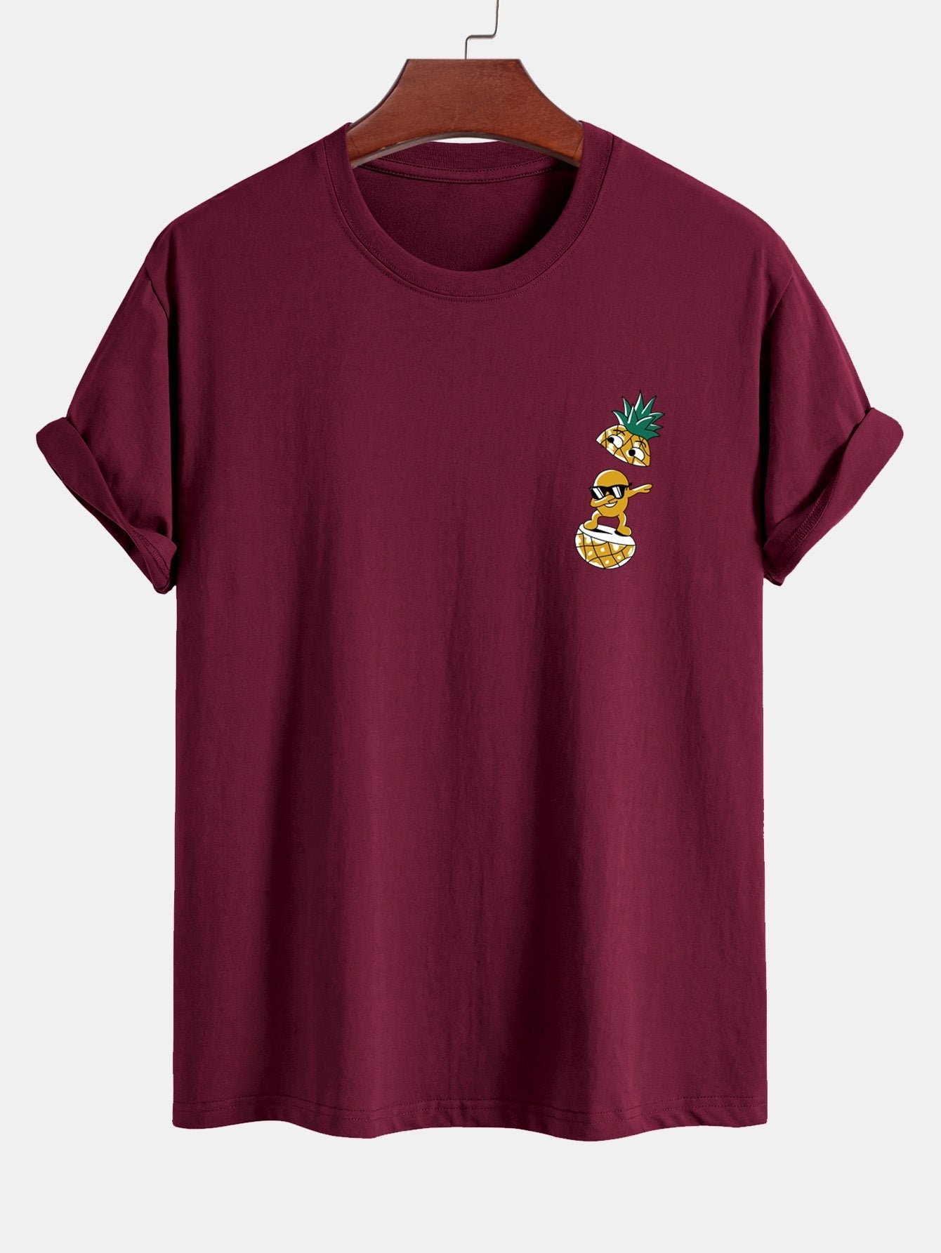 Regular Fit Cool Pineapple Boy Print Cotton T-Shirt