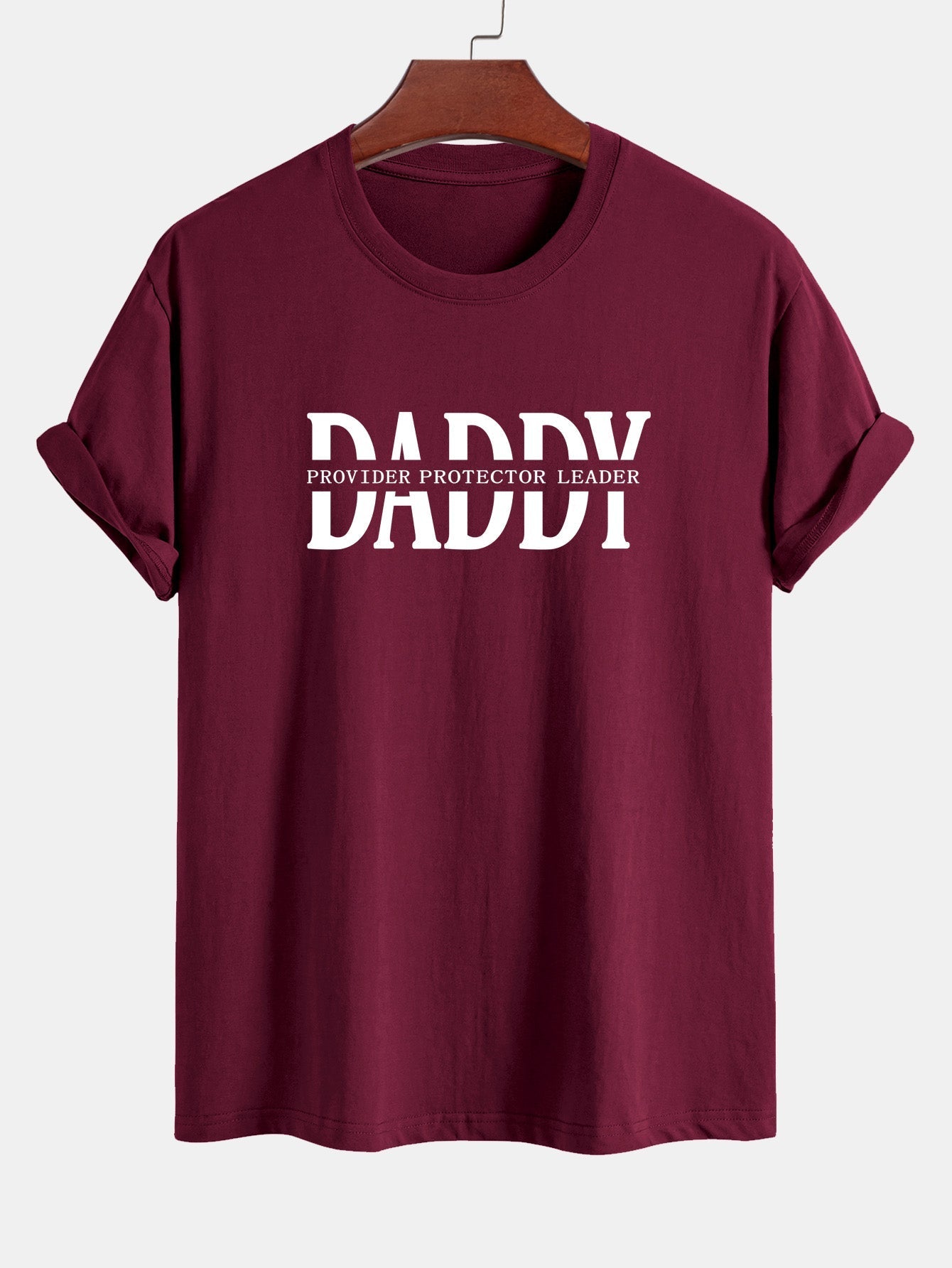 Regular Fit Daddy Print Cotton T-Shirt