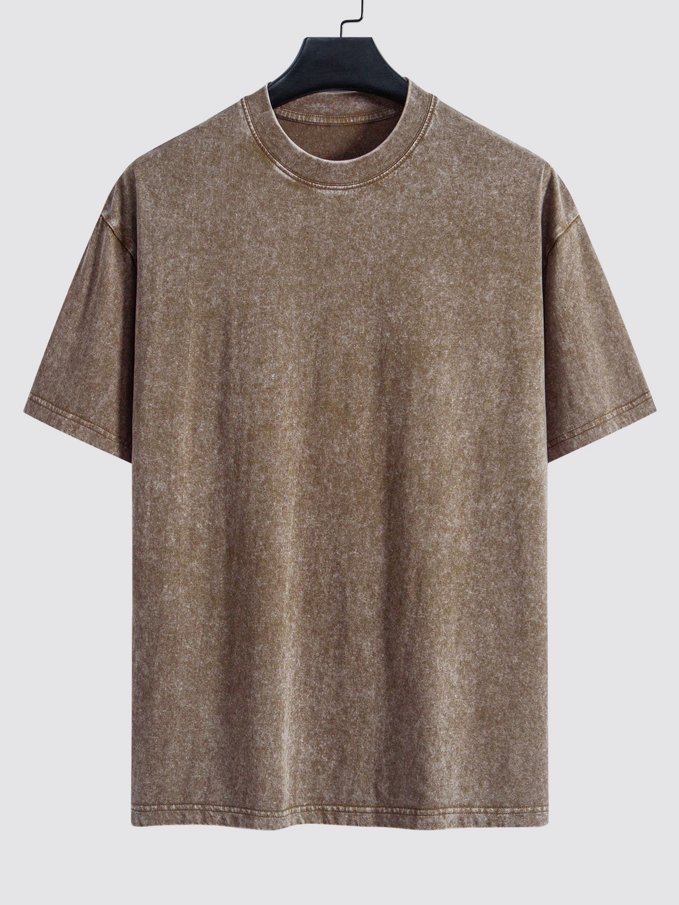 3 Pieces Washed Distressed Drop Shoulder T-Shirt