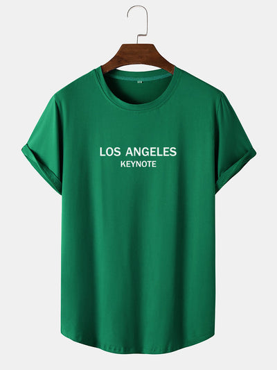 Los Angeles Print Arc Hem T-Shirt