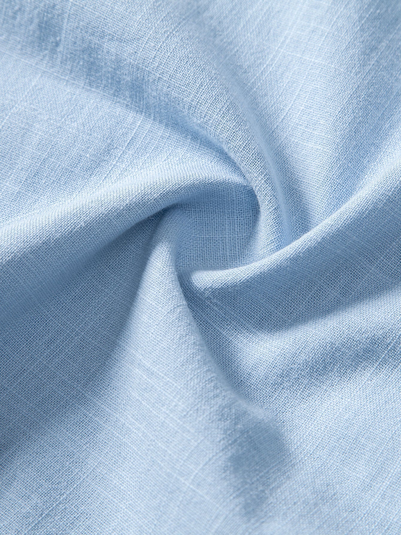 Linen Look Contrast Button Up Shirt