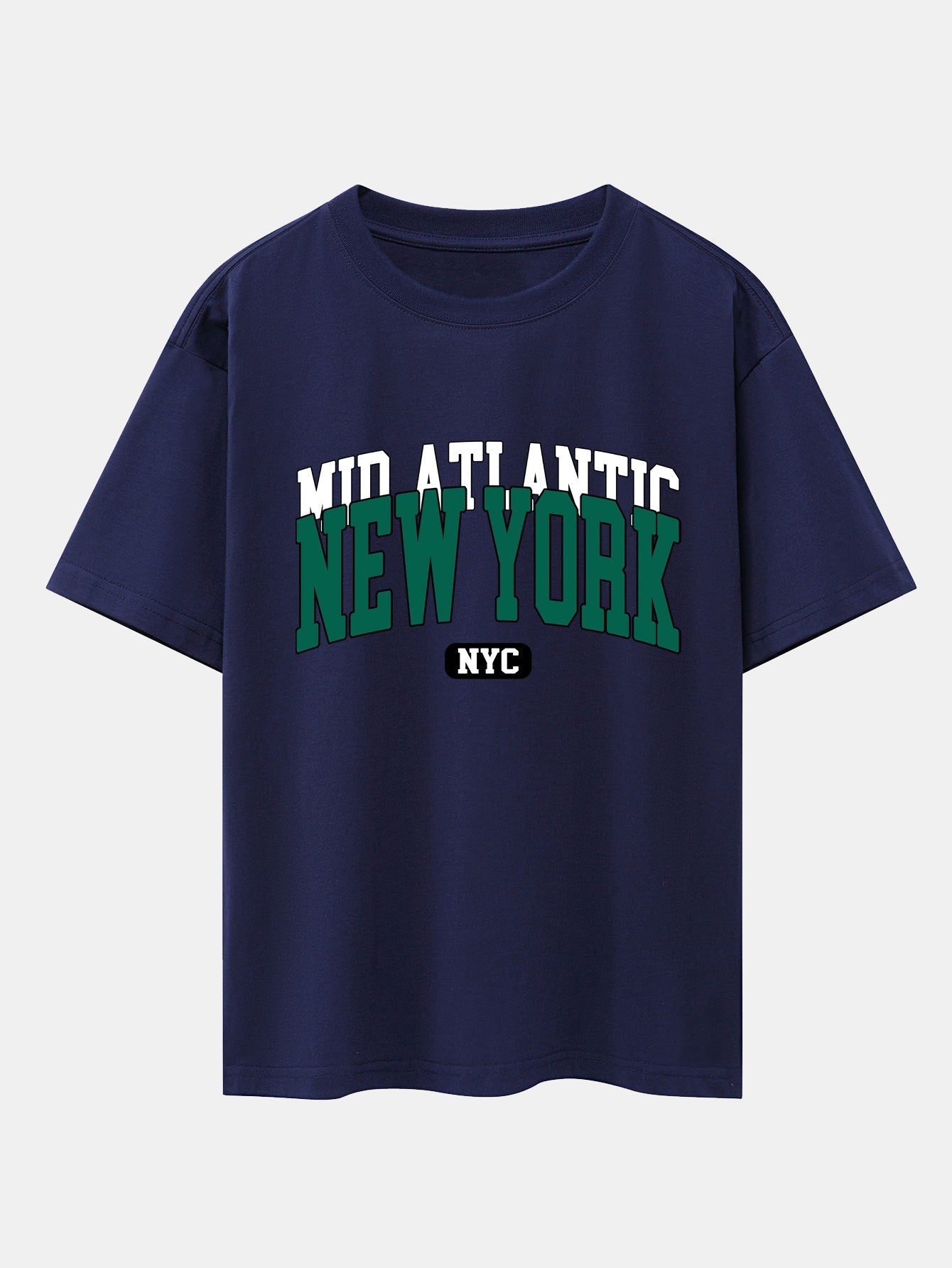 New York Print Drop Shoulder Oversize T-Shirt