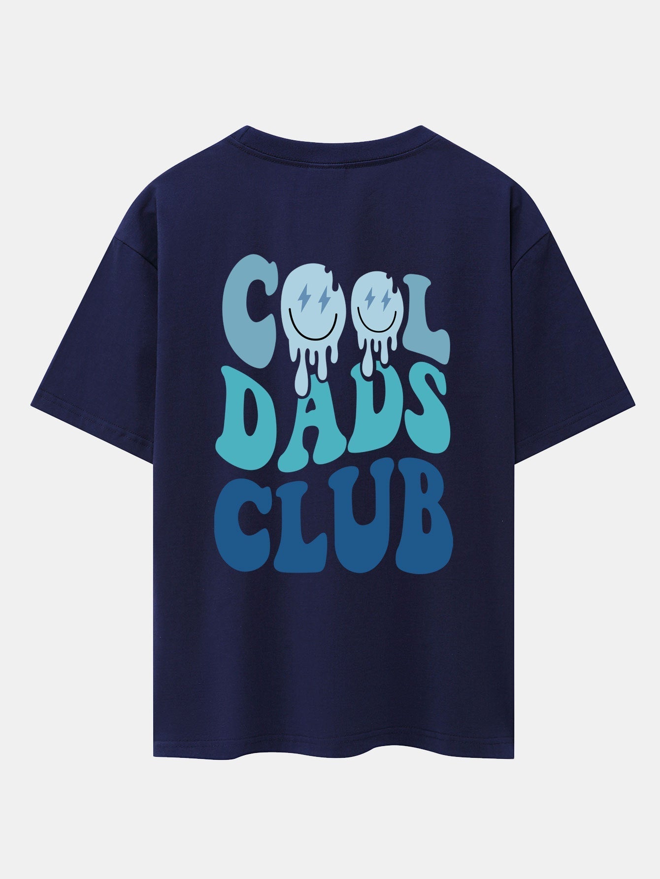 Cool Dads Club Back Print Drop Shoulder Oversize T-Shirt