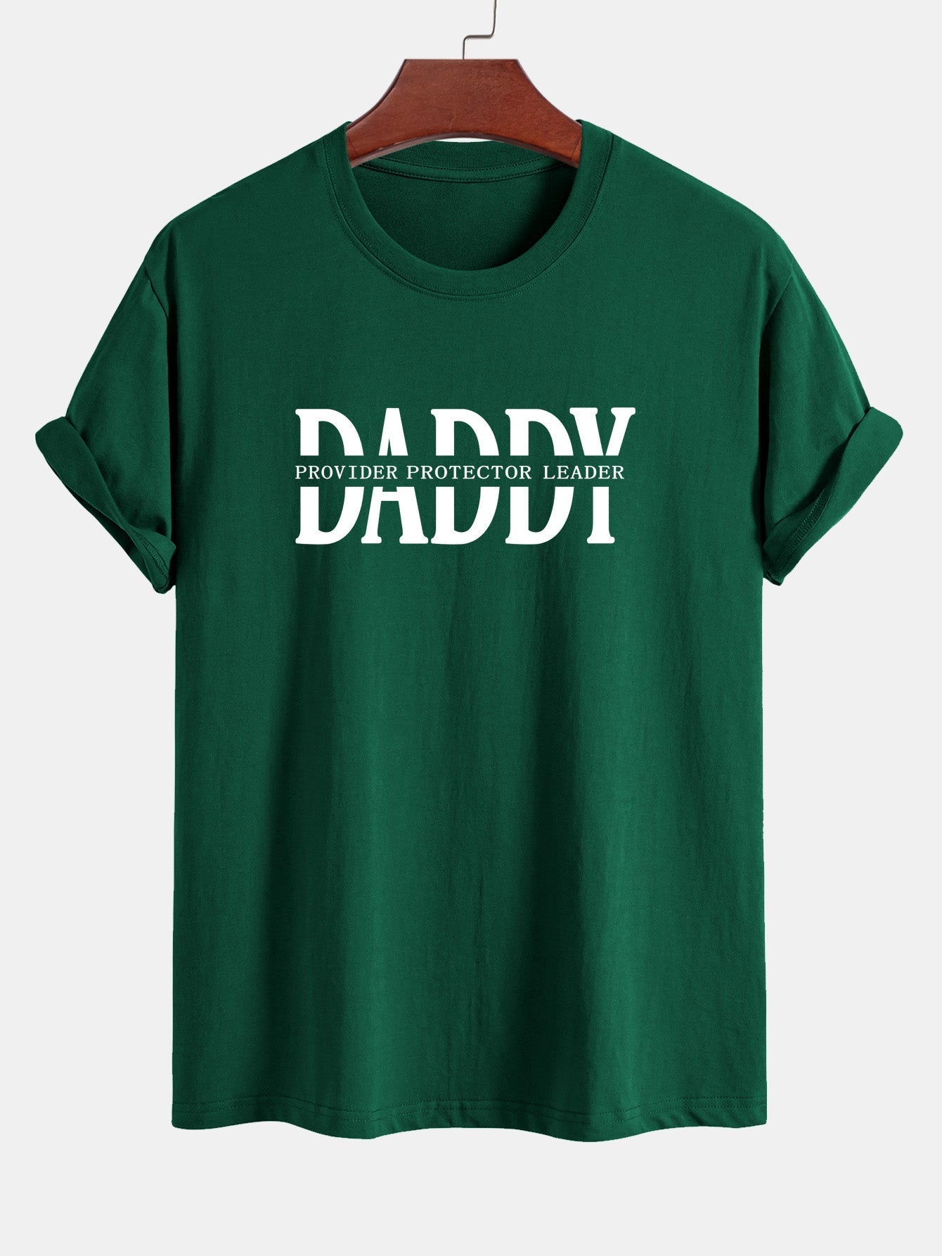Regular Fit Daddy Print Cotton T-Shirt