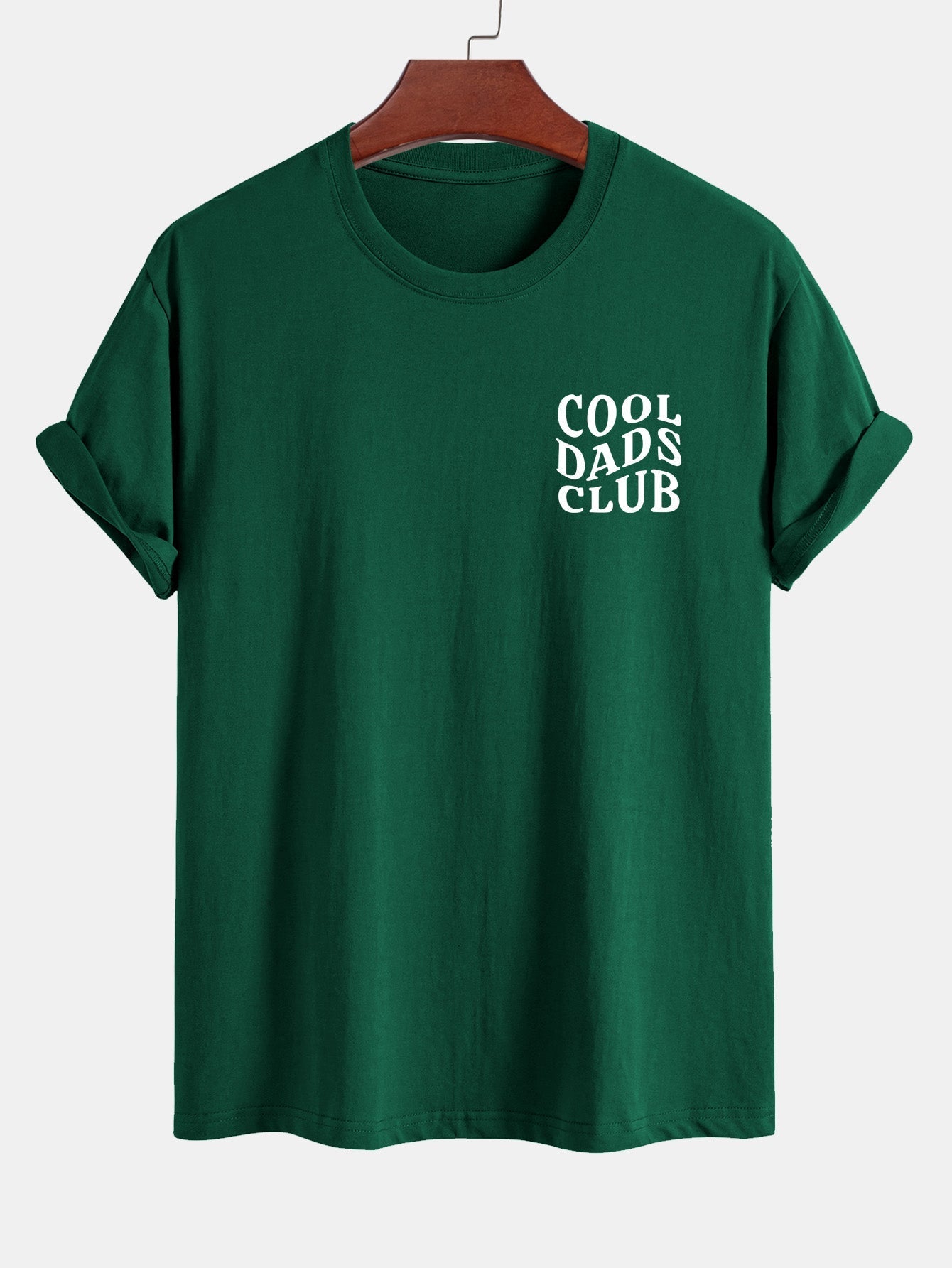 Regular Fit Cool Dads Club Print Cotton T-Shirt