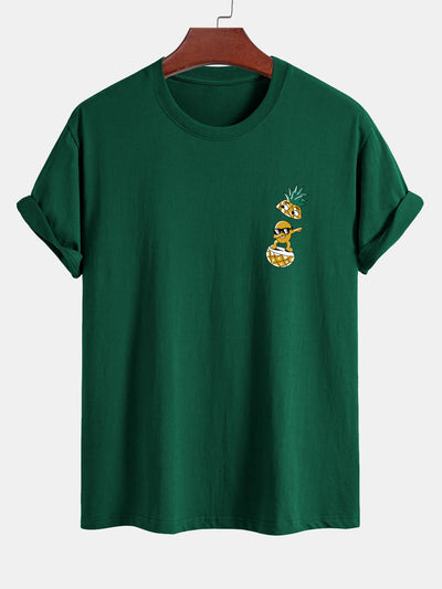 Regular Fit Cool Pineapple Boy Print Cotton T-Shirt
