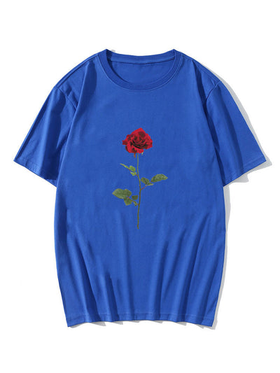 Rose Print T-Shirt