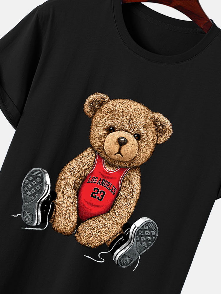 Los Angeles Bear Print T-Shirt