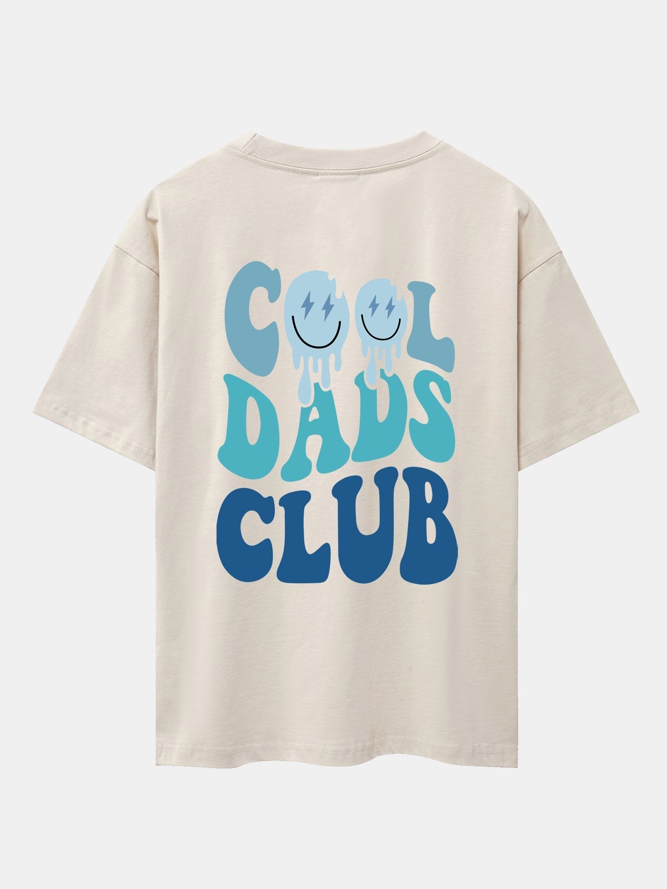 Cool Dads Club Back Print Drop Shoulder Oversize T-Shirt