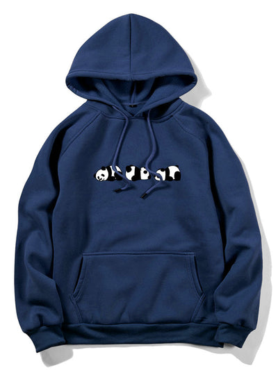 Rolling Panda Print Hoodie