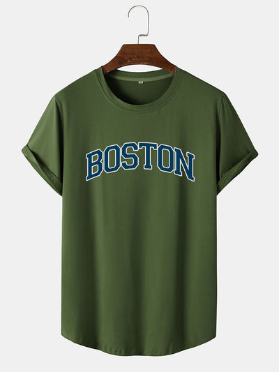 Boston Blue Print T-Shirt