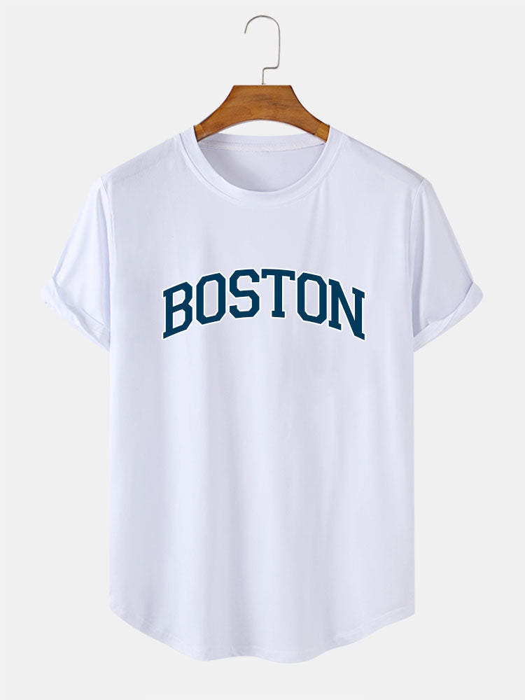 Boston Blue Print T-Shirt