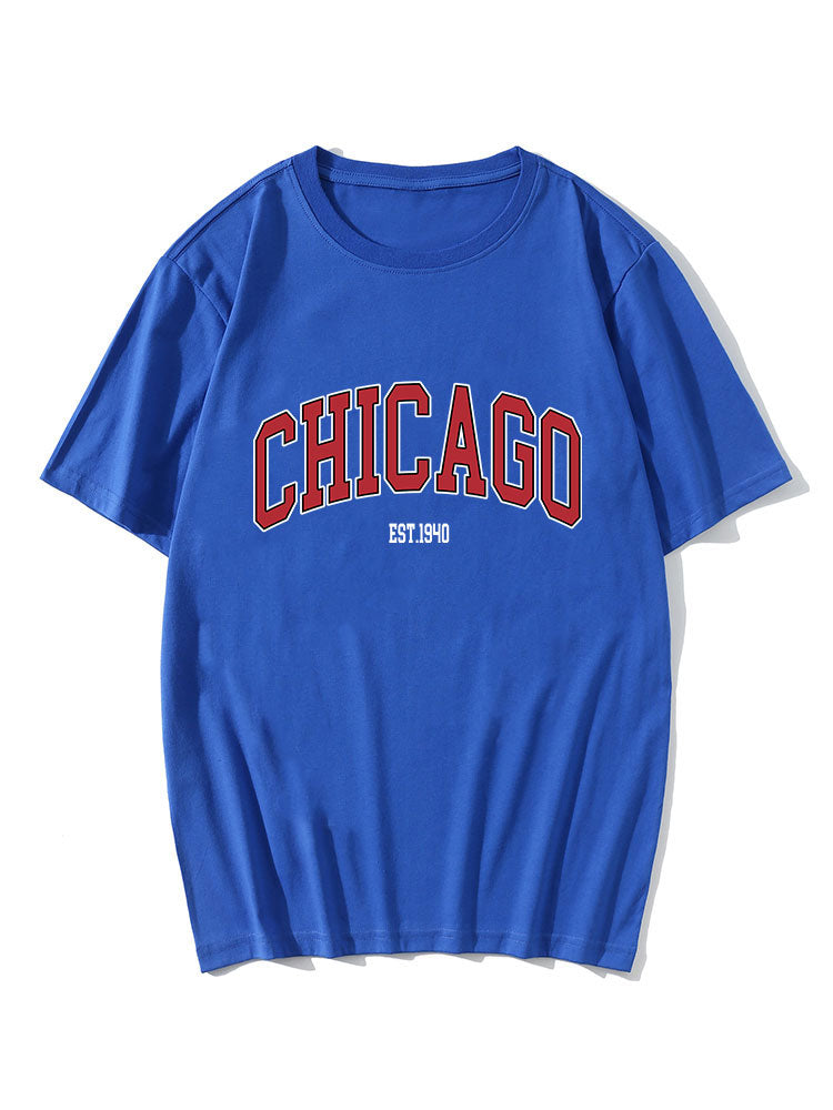 Chicago Letter Print T-Shirt