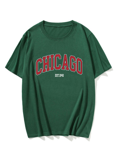 Chicago Letter Print T-Shirt
