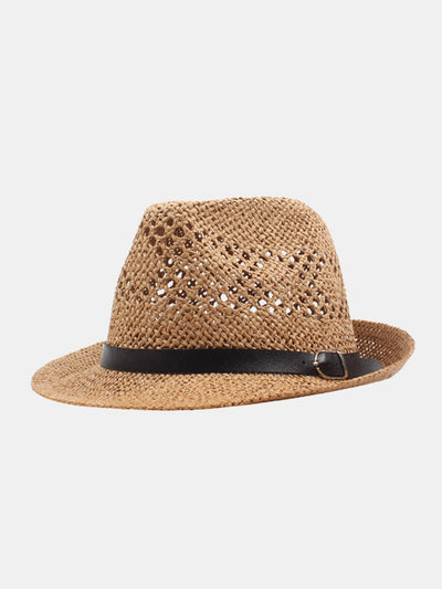 Summer Versatile Casual Couple Hollow British Style Straw Hat