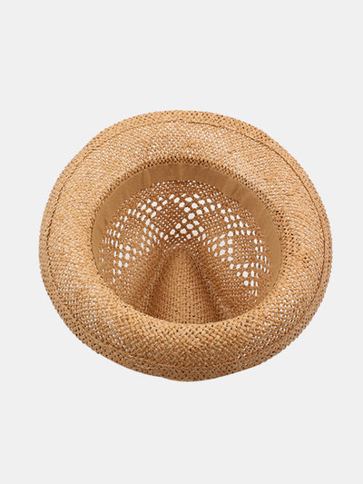 Summer Versatile Casual Couple Hollow British Style Straw Hat