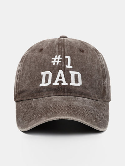 Dad Embroidered Washed Cotton Baseball Cap