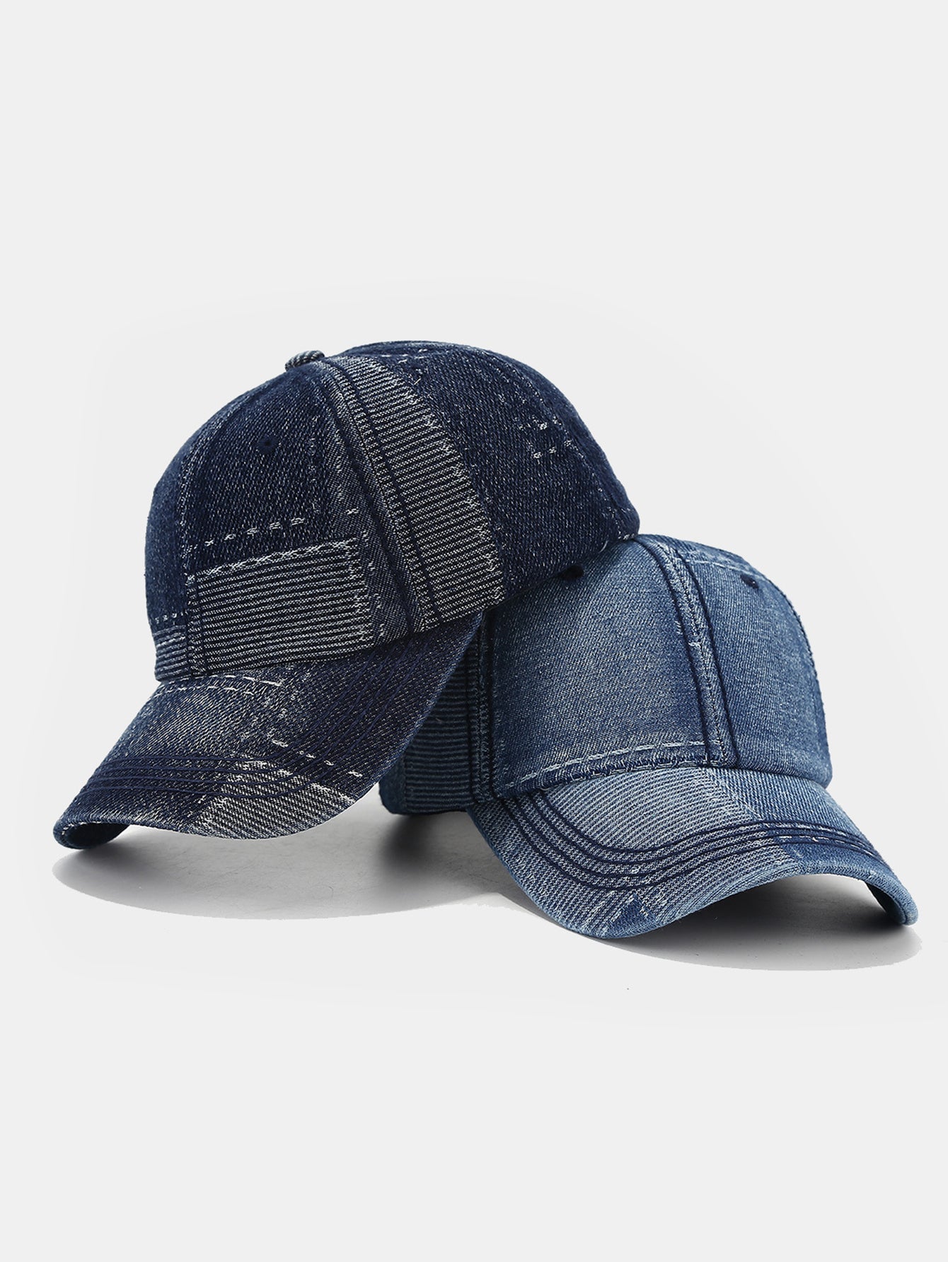 Patch Denim Washed Baseball Cap