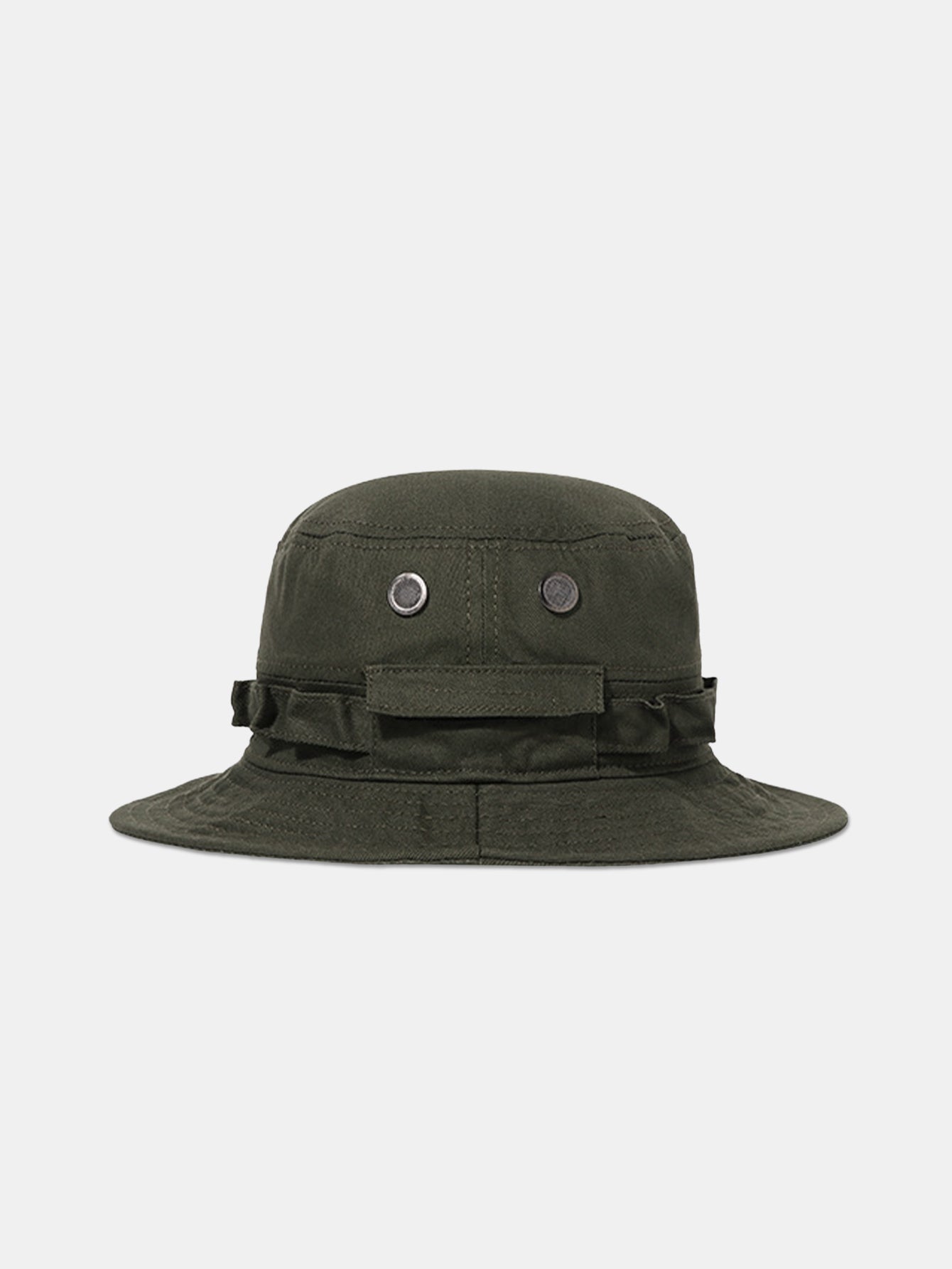 Cotton Bucket Hat With Chin Strap Outdoor Fishing