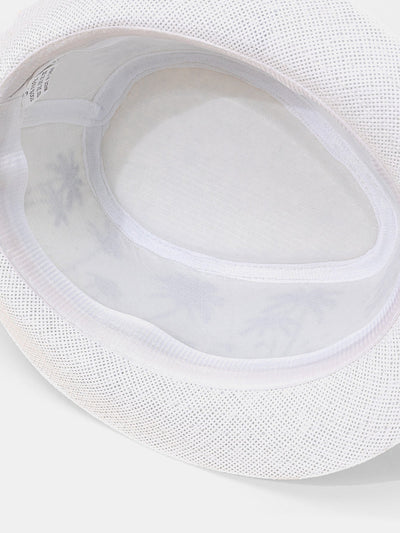 Palm Tree Print Breathable Straw Hat