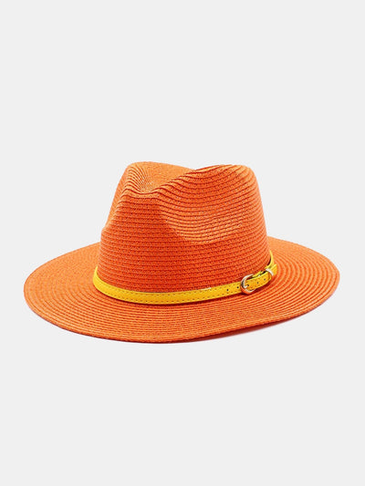 Summer Beach Wide Brim Panama Hat Straw Hat
