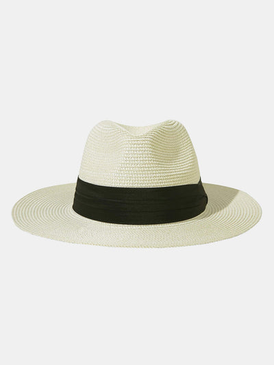 Fashionable And Casual All-match Wide-brimmed Flat Hat Suitable For Beach Trips