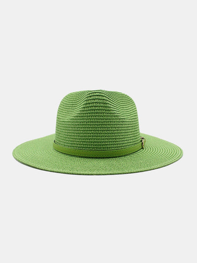 Summer Beach Wide Brim Panama Hat Straw Hat