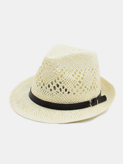 Summer Versatile Casual Couple Hollow British Style Straw Hat