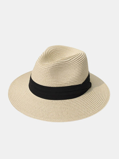 Fashionable And Casual All-match Wide-brimmed Flat Hat Suitable For Beach Trips