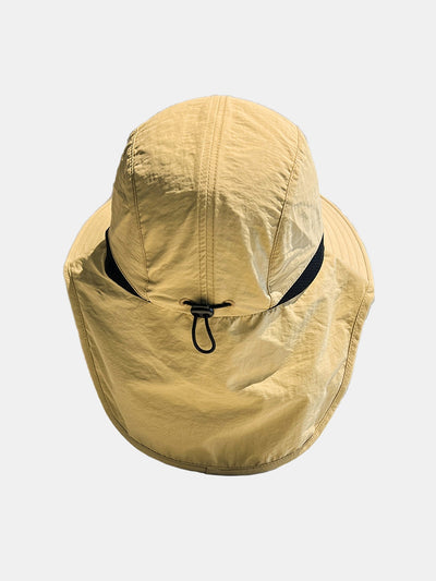 Breathable Quick Dry Sun Hat With Neck Hood - Perfect For Fishing, Camping And Outdoor Activities
