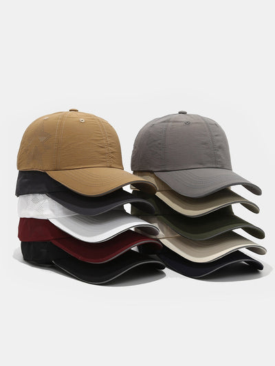 Solid Color Mesh Nylon Baseball Cap