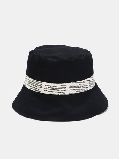 Newspaper Print Double Side Reversible Bucket Hat
