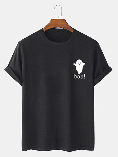 Halloween Ghost Print T-Shirt
