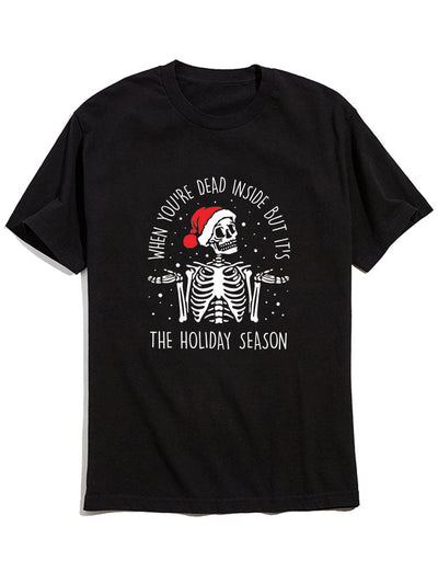 Funny Christmas Skeleton T-Shirt