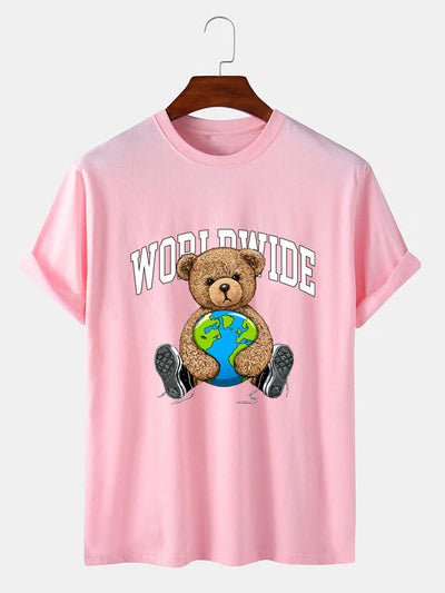 Worldwide Bear Print T-Shirt