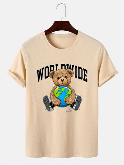 Worldwide Bear Print T-Shirt