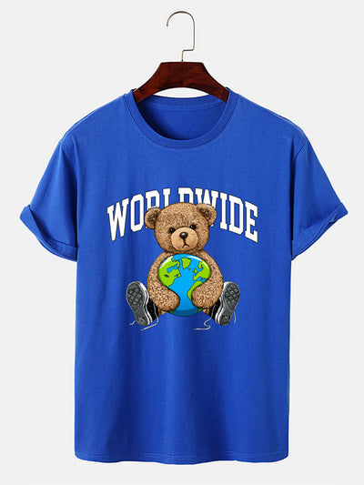 Worldwide Bear Print T-Shirt