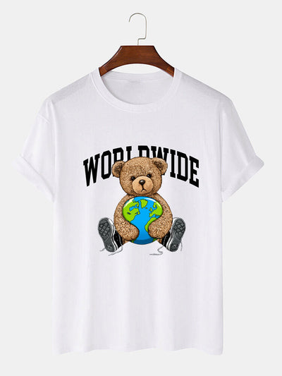 Worldwide Bear Print T-Shirt