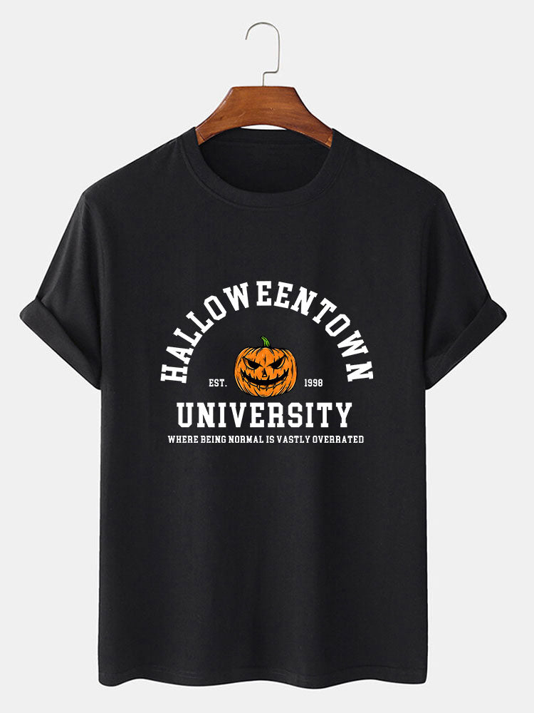Halloweentown Pumpkin Print T-Shirt