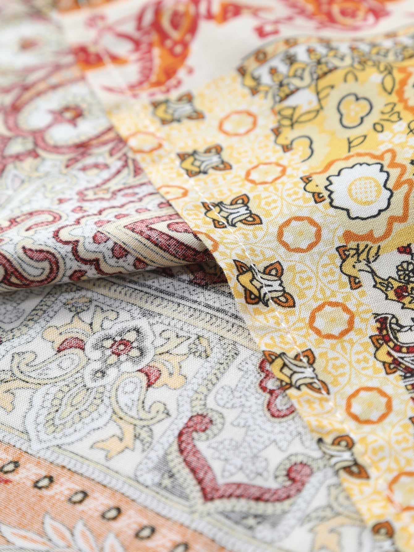 Paisley Floral Print Button Up Shirt